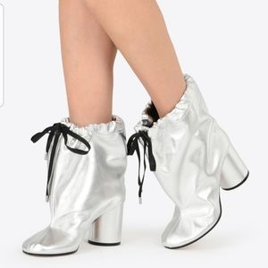 Maison Margiela Metallic Silver Bootie 6.5